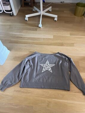 Hollister Gray Knit Sweater